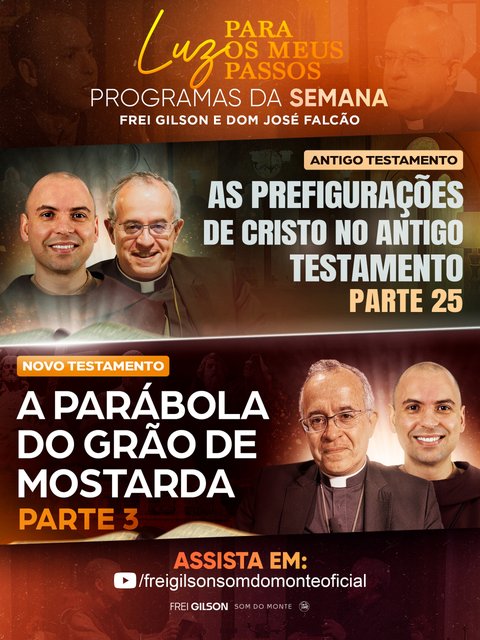Já estão disponíveis novos episódios do programa “Luz para os meus passos”, com @domjosefalcaooficial