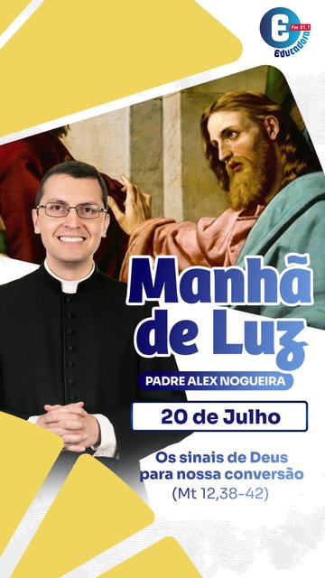 Inicie este dia com o Evangelho do Dia. Oração e benção no programa "Manhã de Luz".
Acesse o canal no YouTube Educadora FM 90.9 de Jacarezinho-PR.
Receba nossos programas em seu WhatsApp, Telegram ou Signal, envie u…