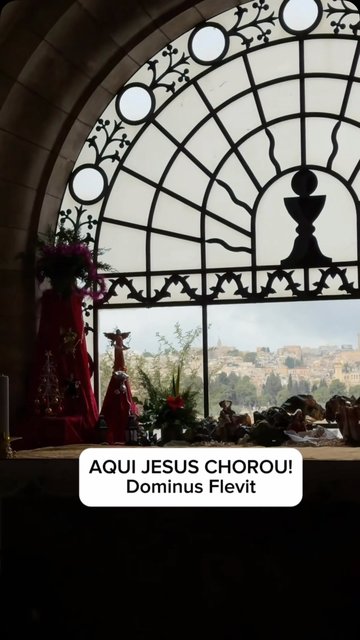 DOMINUS FLEVIT: Aqui Jesus chorou! #terrasanta #jerusalem