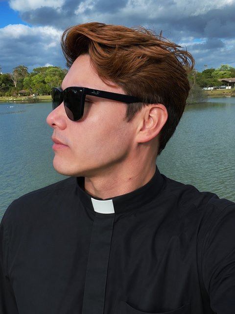 Há uma roupa que eu visto por escolha. E há outra que Deus vestiu na minha alma. A camisa clerical não me faz padre. Ela apenas lembra, todos os dias, quem eu prometi servir. 

A roupa pode até chamar atenção. Mas a v…