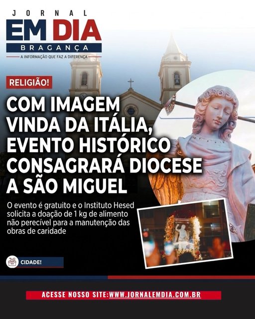 A missão nacional “A Grande Reconquista”, promovida pelo Instituto Hesed, deve reunir milhares de fiéis de 18 cidades da região no próximo sábado, dia 25 de julho, no Lago do Taboão, em Bragança Paulista. O encontro d…