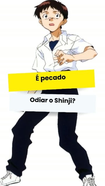 Eu sei gente, o Shinji não é o personagem mais amado do Evangelion, mas dai a odiar num dá né?