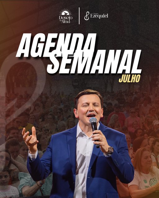 A semana já começou!🤩🎵
Confere a agenda semanal. Em qual cidade a gente se encontra?👇🏻