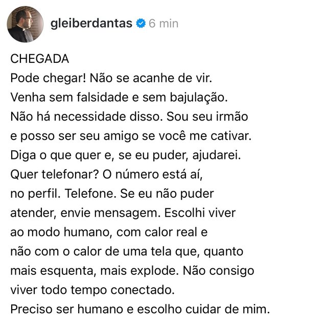 Post de Padre Gleiber Dantas
