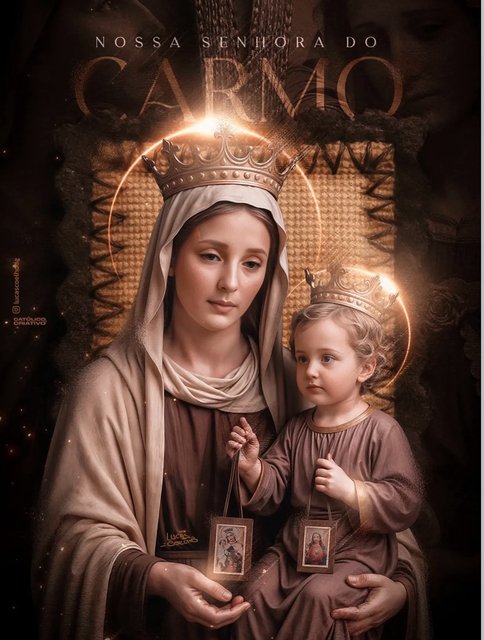 Ó Mãe do Carmelo, Virgem Santa e gloriosa,
que do alto do Monte foste sinal de esperança para os filhos que caminham entre sombras, acolhe hoje minha vida em teu coração de Mãe.
Cobre-me com teu manto, como cobriste …