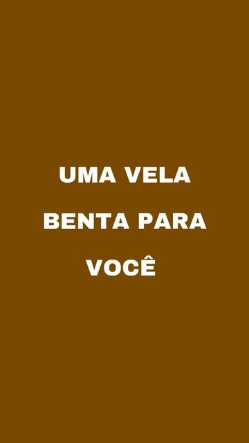 UMA VELA BENTA PARA VOCÊ ✨🙏🏻
⬇️Escreva nos comentários:
Esta VELA BENTA é para mim também!
A medida que o fogo vai queimando esta vela, Jesus vai operando milagres em sua vida e da sua família.
#VelaBenta #JesusDeN…