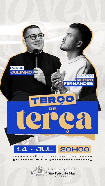 1º Terço de Terça - @saopedrodomar
14/07/2026