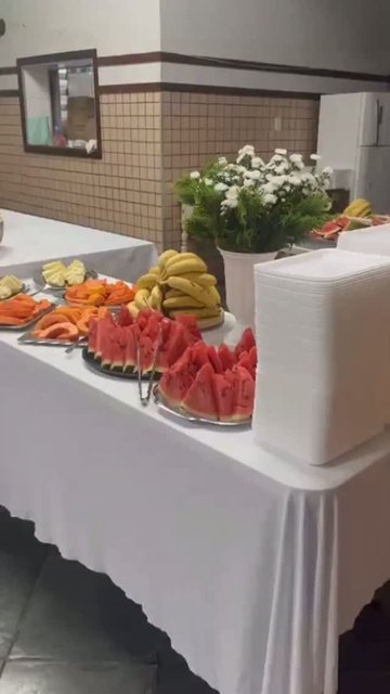 Café da manhã no curso dos noivos na paróquia nossa senhora da lapa