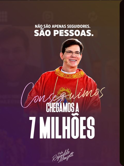 Jesus, eu pedi para alcançar mais pessoas no Instagram. Não sabia que o Senhor levaria tão a sério.
7 MILHÕES DE SEGUIDORES? NÃO... 7 MILHÕES DE MOTIVOS PARA AGRADECER A DEUS!
VIVA O MILAGRE DA MULTIPLICAÇÃO.
Cada …
