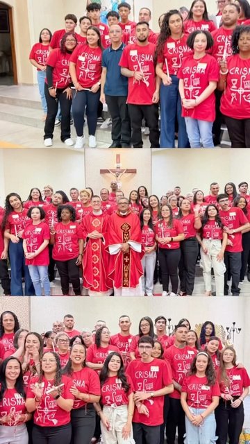 ✨🕊️Hoje vivemos uma noite muito especial na celebração da Santa Missa do Crisma🕊️✨
A celebração foi presidida pelo Padre Genaldo, juntamente com o nosso pároco, Padre Robertinho, reunindo a comunidade em um momento d…